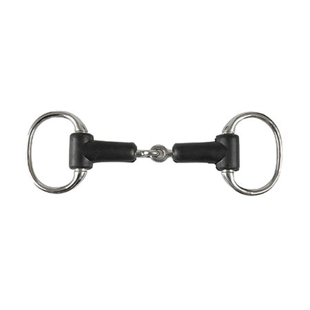 NO SWEAT MY PET 215551R-5-1-4 Rubber Jointed Eggbutt Snaffle Bit - 5.25 in. NO2592735